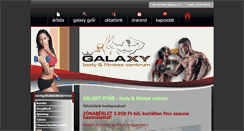 Desktop Screenshot of galaxywellness.hu